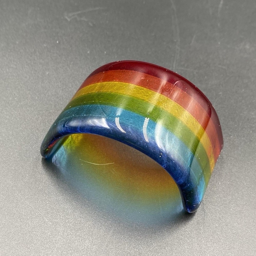 Fuse Glass Rainbow Bridge 2 3/4 "